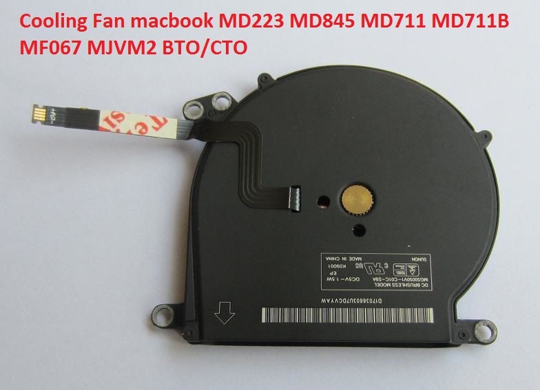 CPU Cooling Fan Cooler MacBook Air 11 A1465 2012 2013 2014 2015 MD223 MD845 MD711 MD711B MF067 MJVM2 BTO/CTO