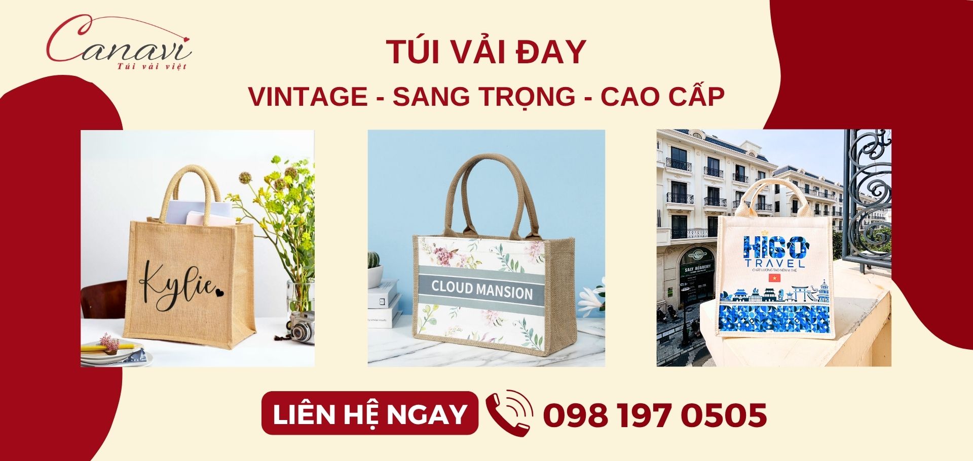 Xưởng may in túi vải đay linen theo yêu cầu