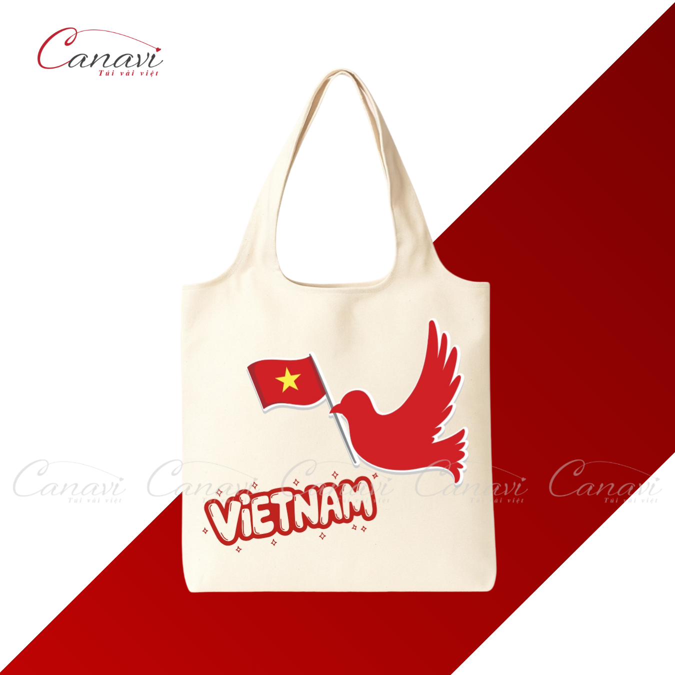 Túi Vải Bố Tay Nải "Sải Cánh Việt"