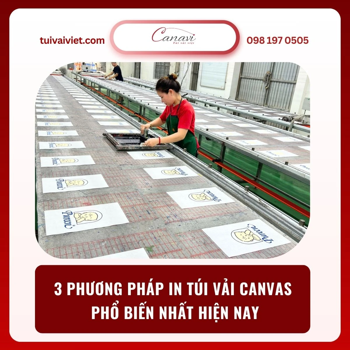 3 phương pháp in túi vải canvas phổ biến nhất hiện nay