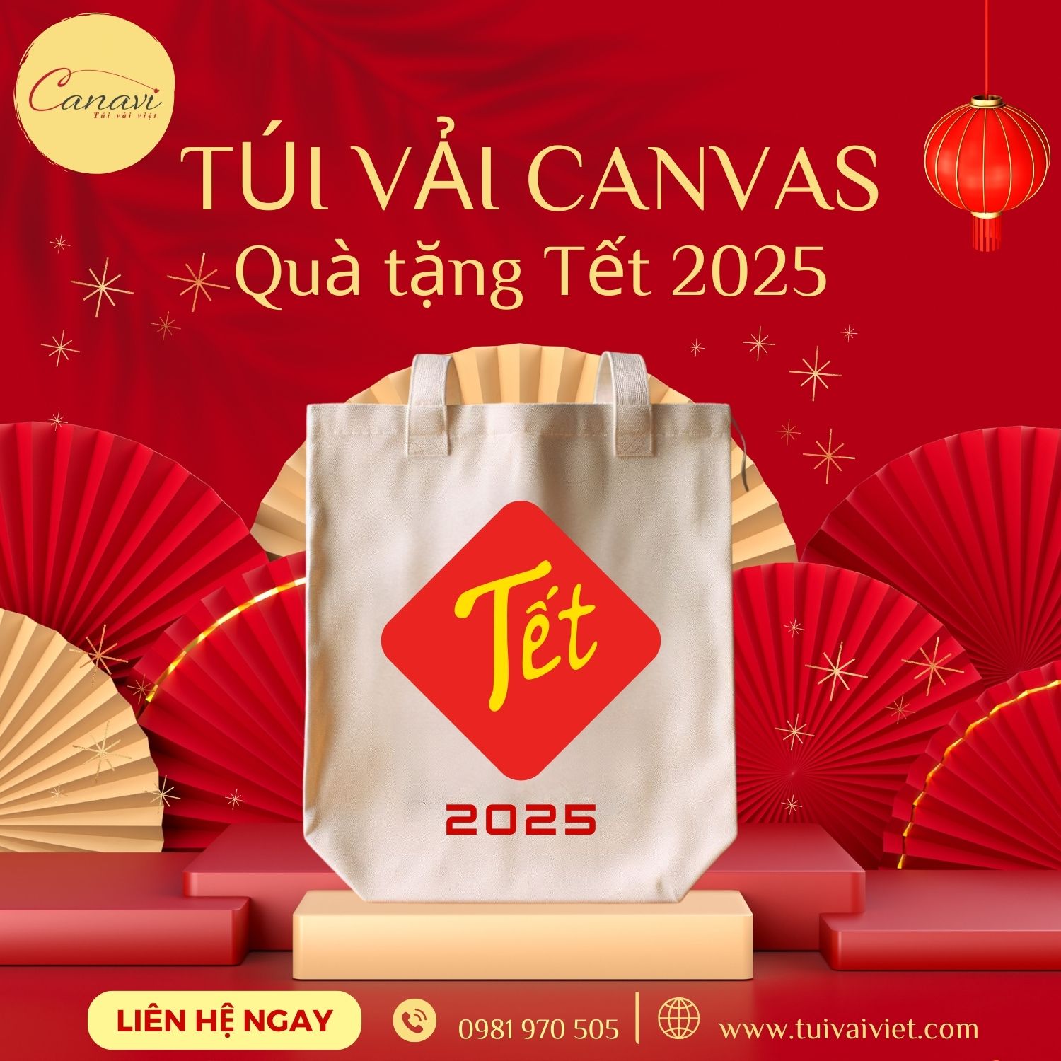 5 lý do doanh nghiệp nên chọn túi vải canvas làm quà tặng Tết 2025