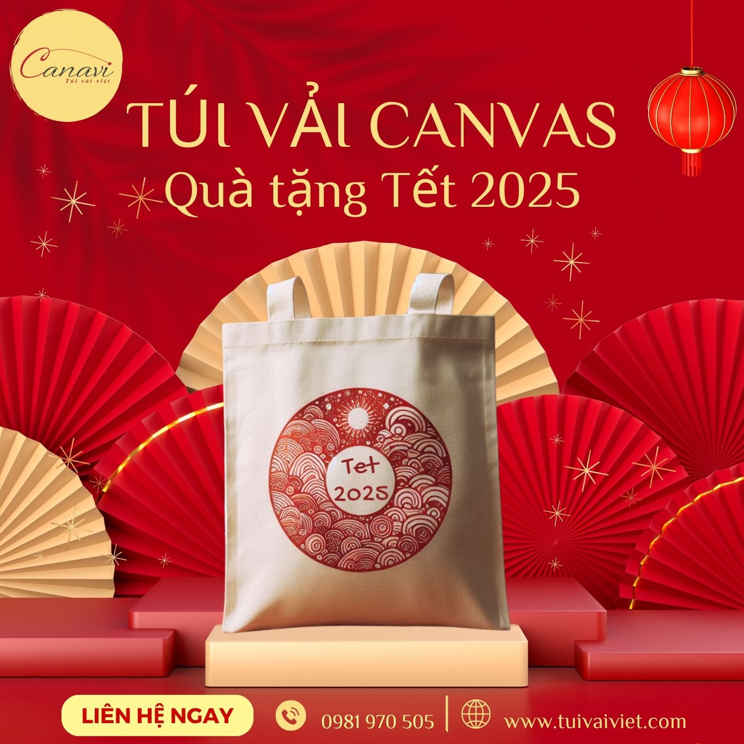 túi vải canvas Chất liệu bền bỉ, ứng dụng đa dạng