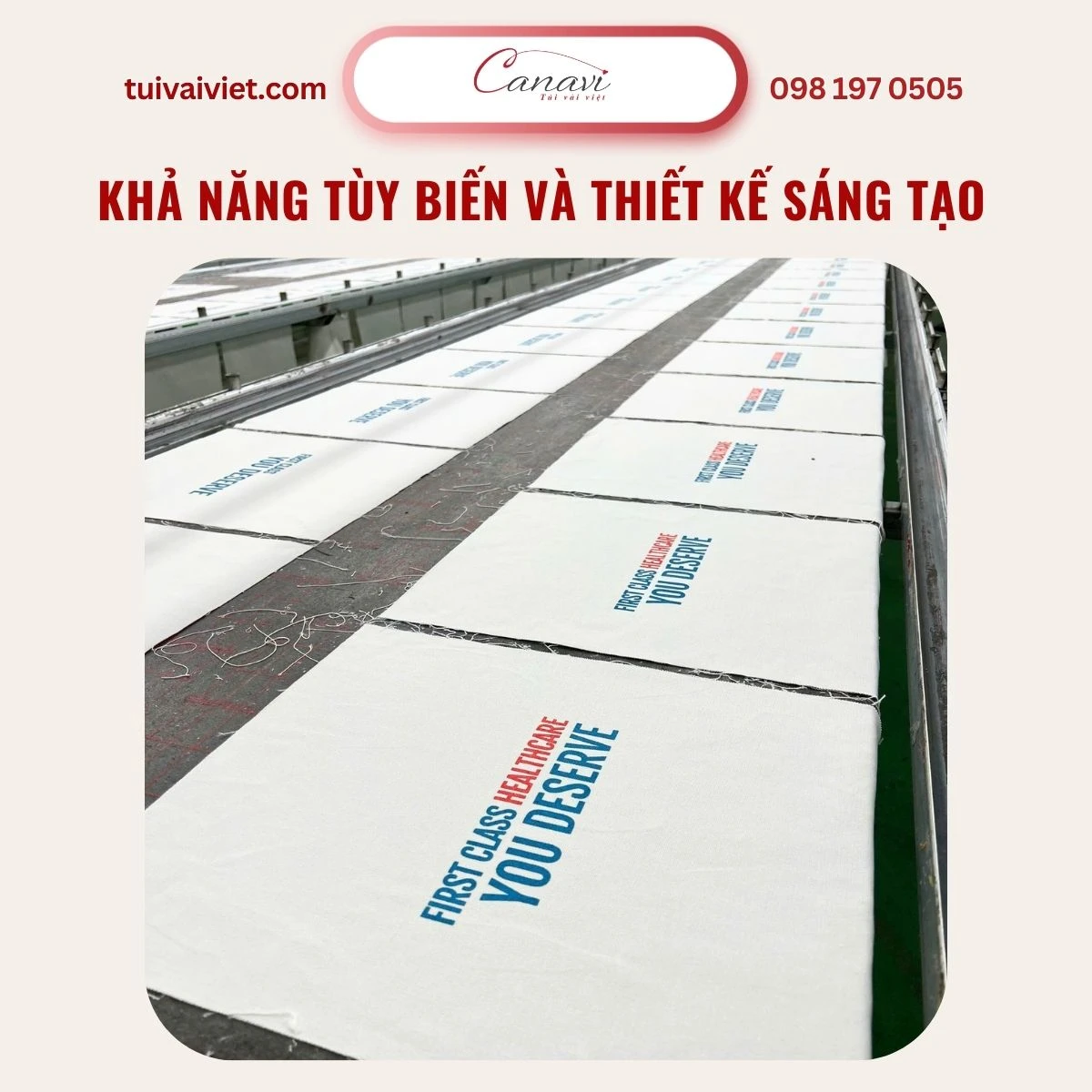 Khả năng tùy biến và thiết kế sáng tạo túi vải canvas