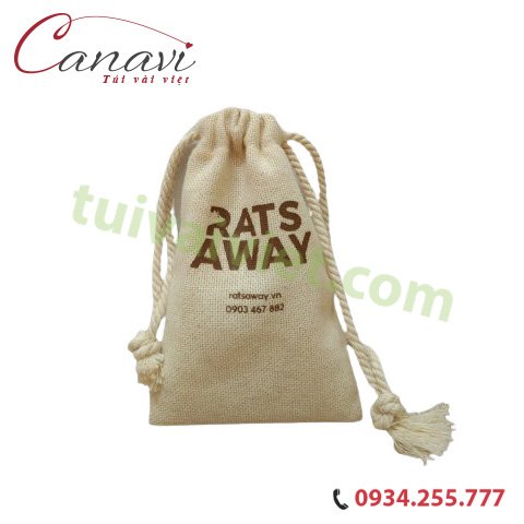 túi vải dây rút 011