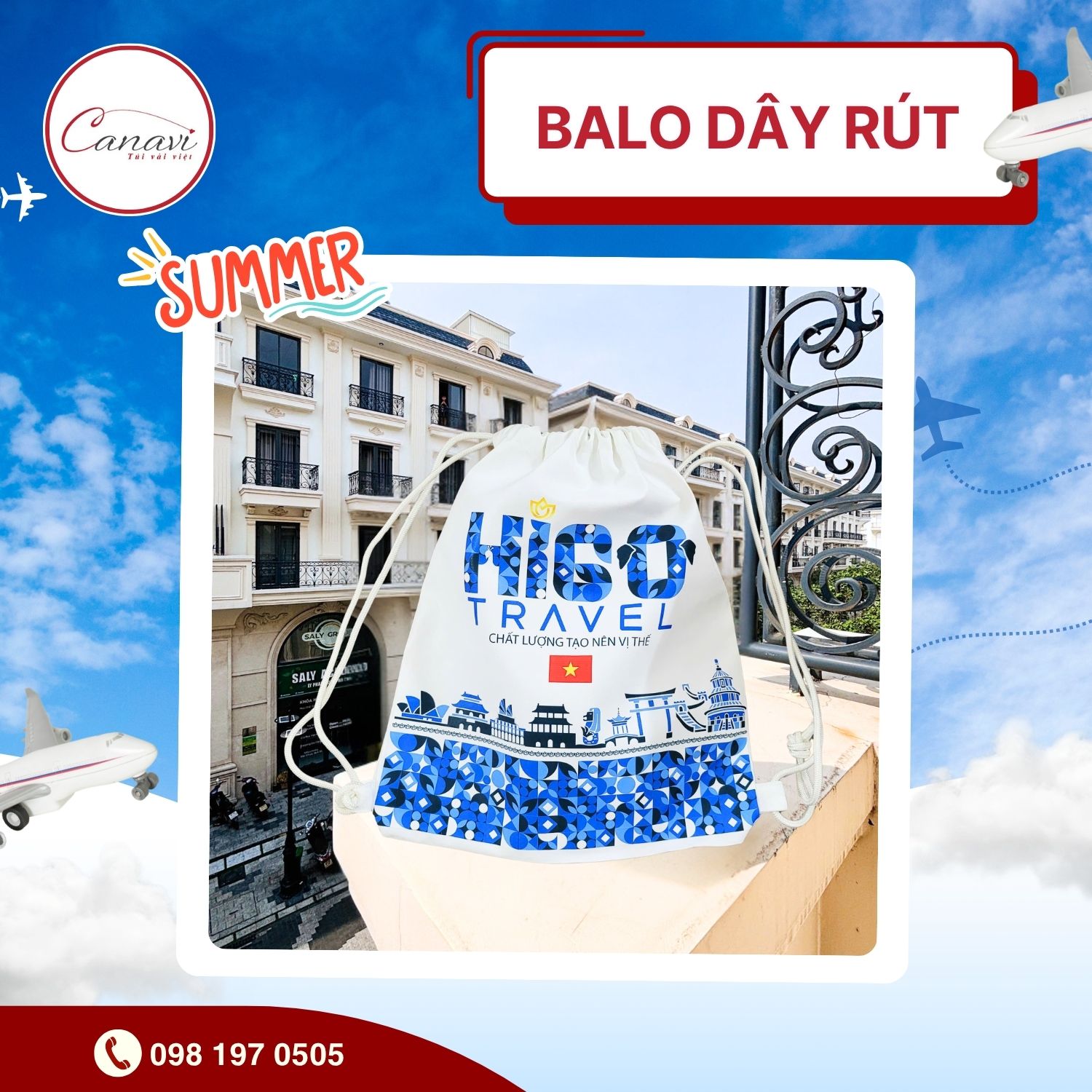 Balo dây rút - Tiện dụng, lý tưởng cho mọi chuyến dã ngoại