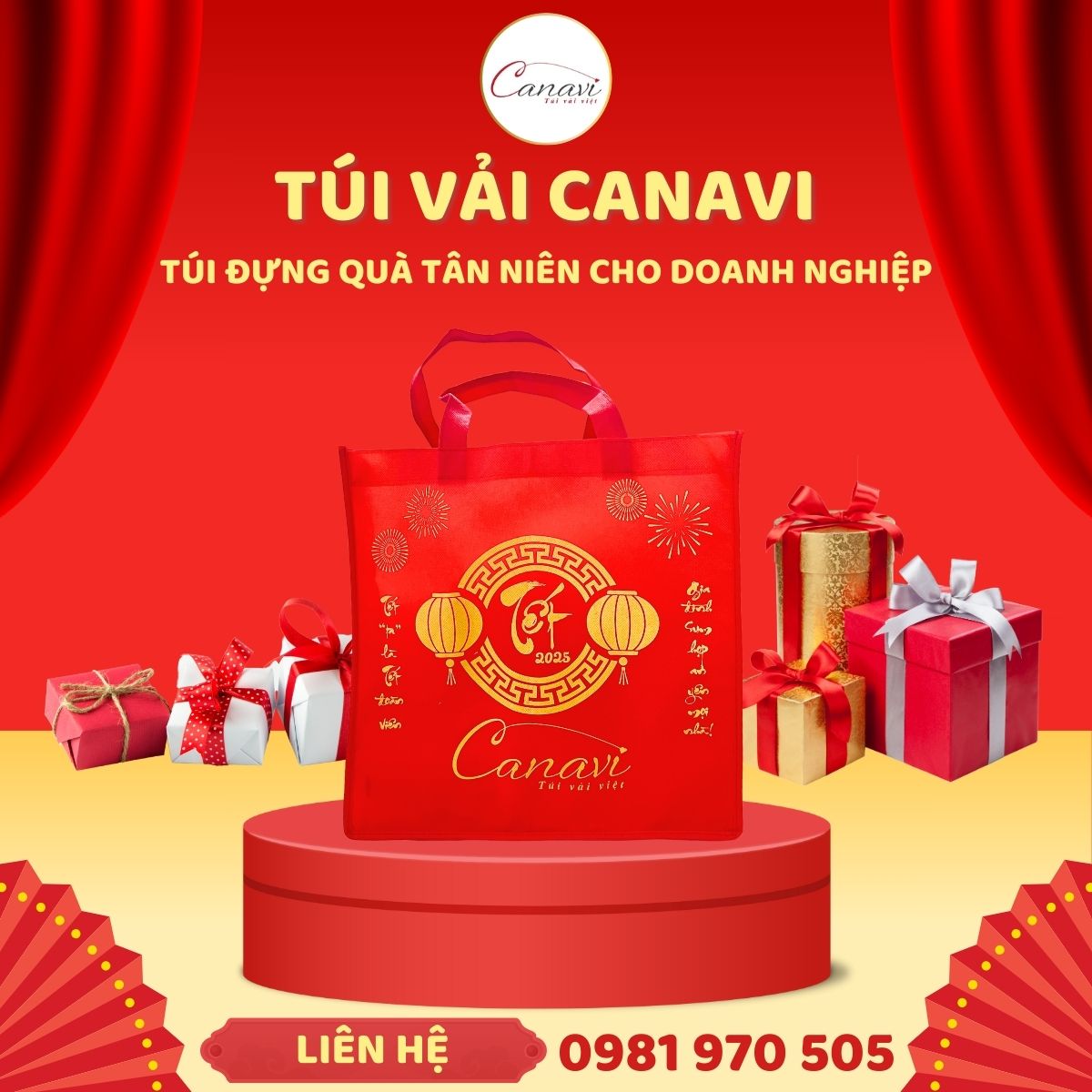 Túi vải đựng thực phẩm cao cấp