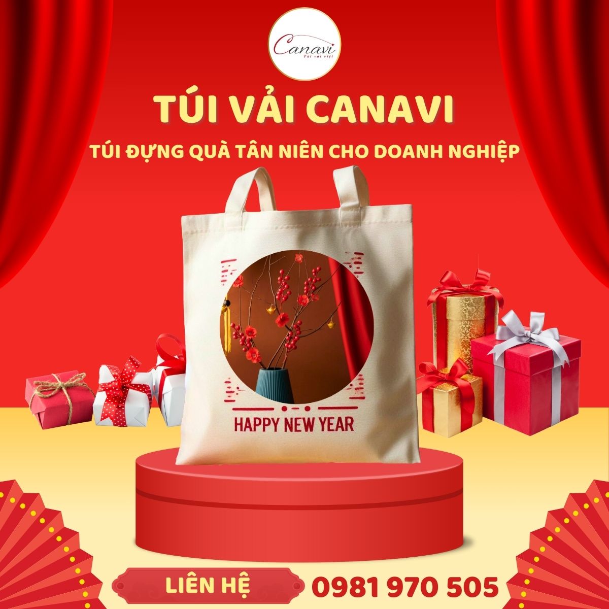 Túi vải bố canvas cỡ lớn