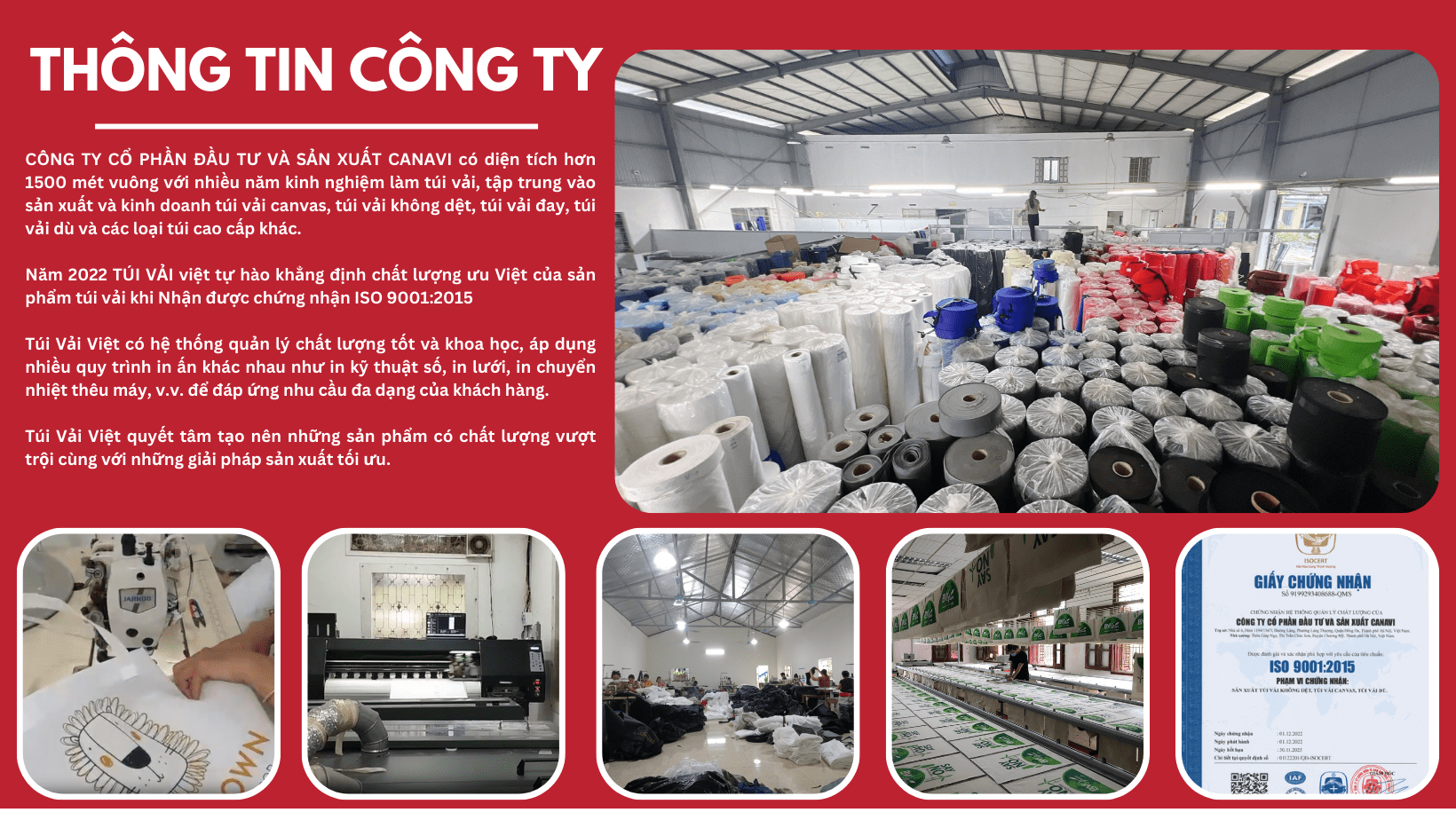 xưởng sản xuất túi vải đay