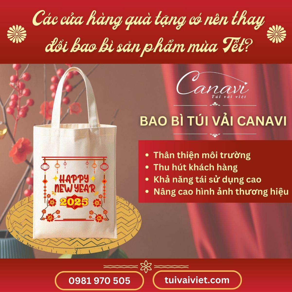 Bao bì túi vải thân thiện môi trường - Xu hướng không thể bỏ qua