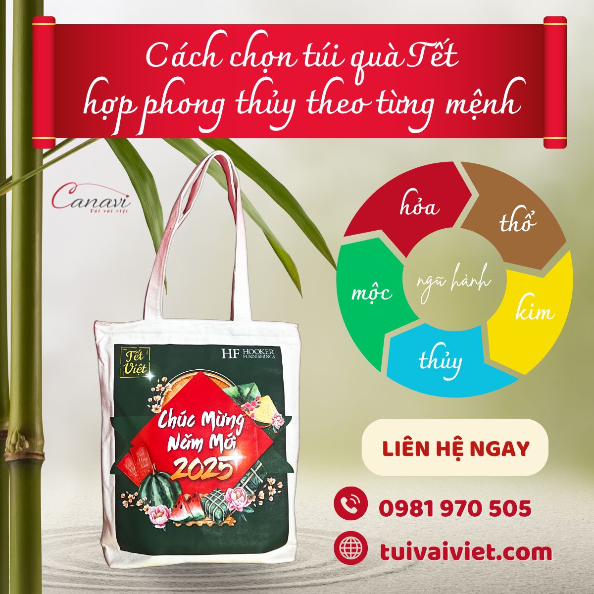 Tại sao doanh nghiệp nên chọn túi đựng quà Tết hợp phong thủy?