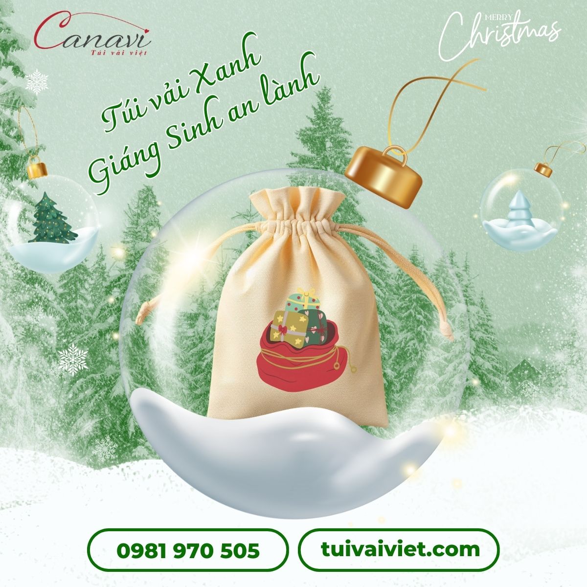 Lĩnh vực nào nên sử dụng túi vải quà Noel?