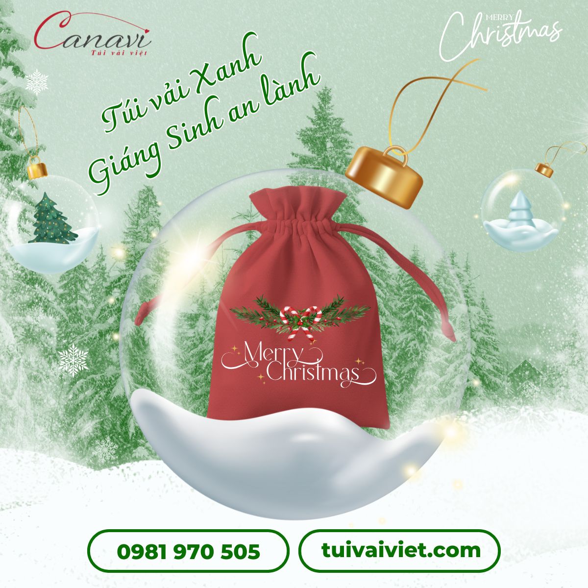 Túi vải dây rút