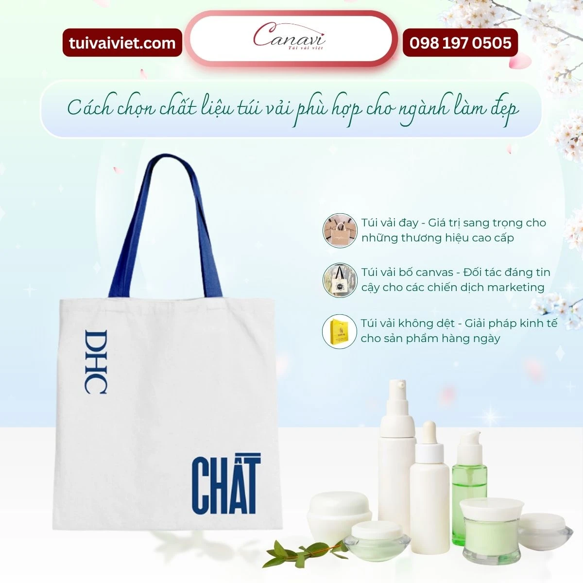 Túi vải bố canvas - Đối tác đáng tin cậy cho các chiến dịch marketing
