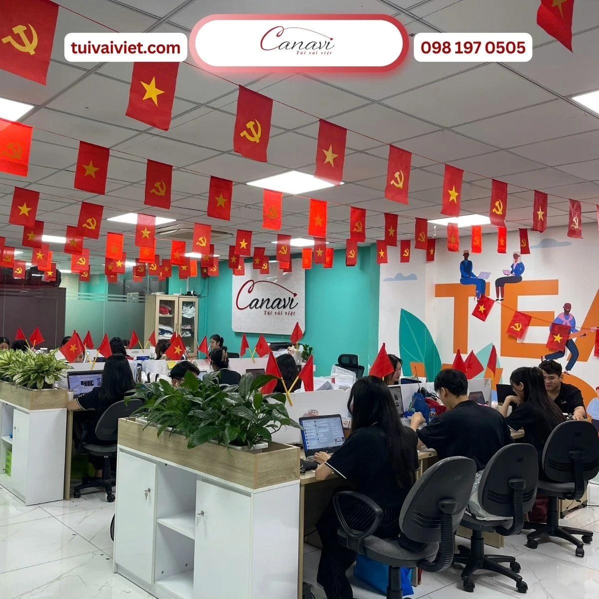 Túi Vải Việt Canavi - lan tỏa thông điệp xanh trong ngày lễ lớn