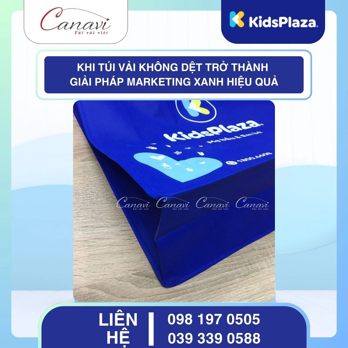 Đặc điểm nổi bật của túi vải không dệt KidsPlaza