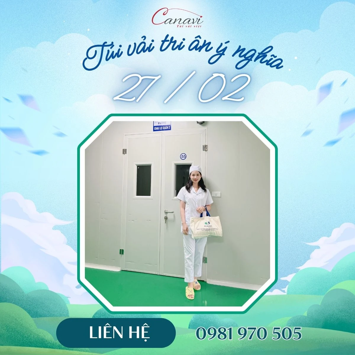 Túi vải Canvas - Món quà ý nghĩa nhân Ngày Thầy thuốc Việt Nam 27/2