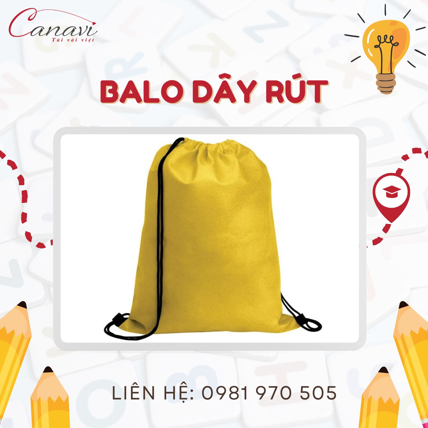 Gợi ý những mẫu balo dây rút hot trend cho năm học mới