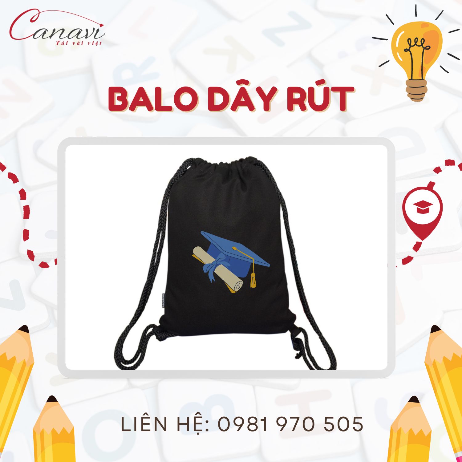 Những lưu ý khi chọn mua balo dây rút