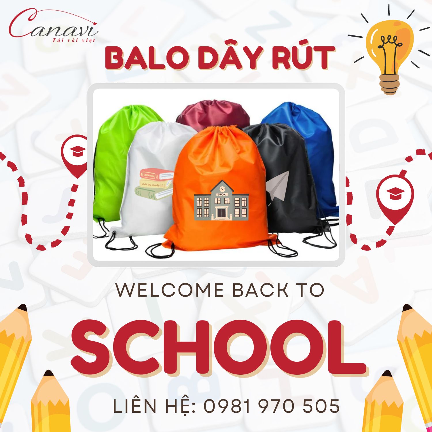 Cách lựa chọn balo dây rút độc đáo cho năm học mới