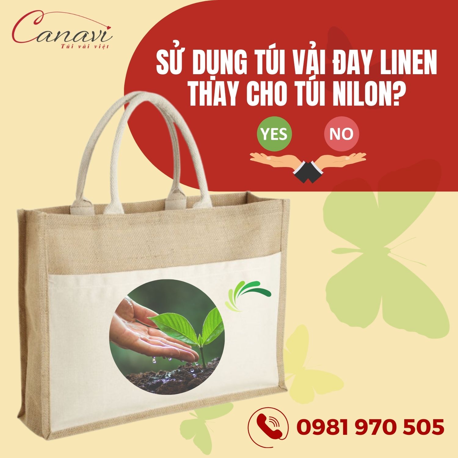 Có nên sử dụng túi vải đay linen thay cho túi nilon?