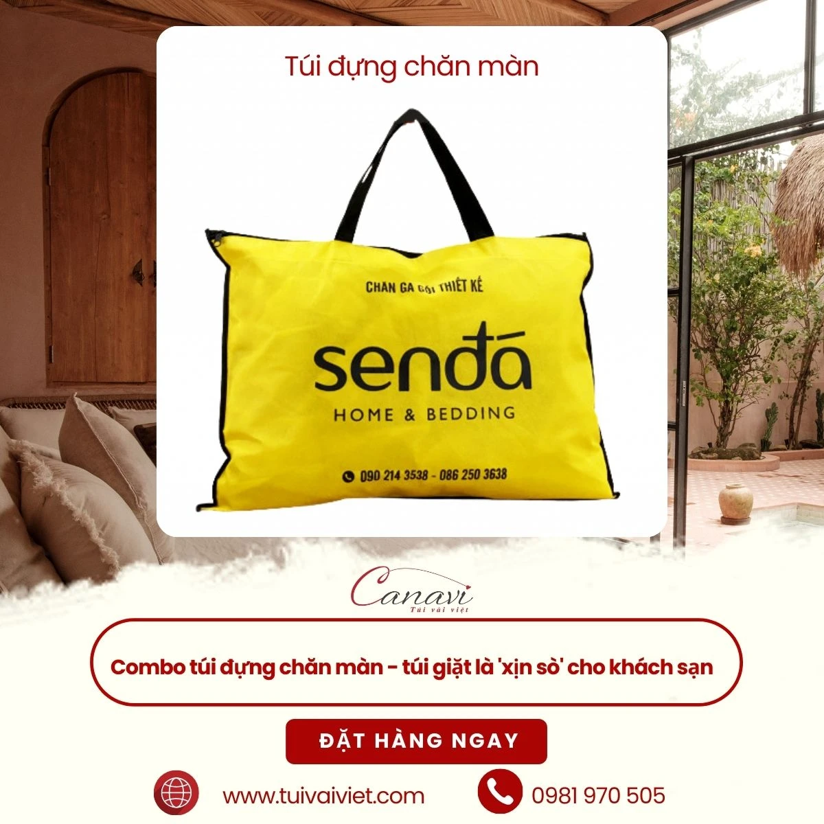 Tầm quan trọng của túi đựng chăn màn và túi giặt là trong khách sạn, resort