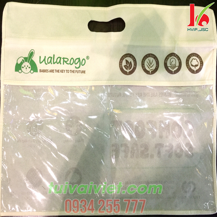 Túi vải không dệt đựng chăn gối cho bé Ualarogo