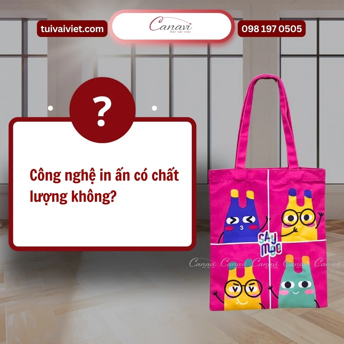 Công nghệ in ấn túi vải canvas có chất lượng không?