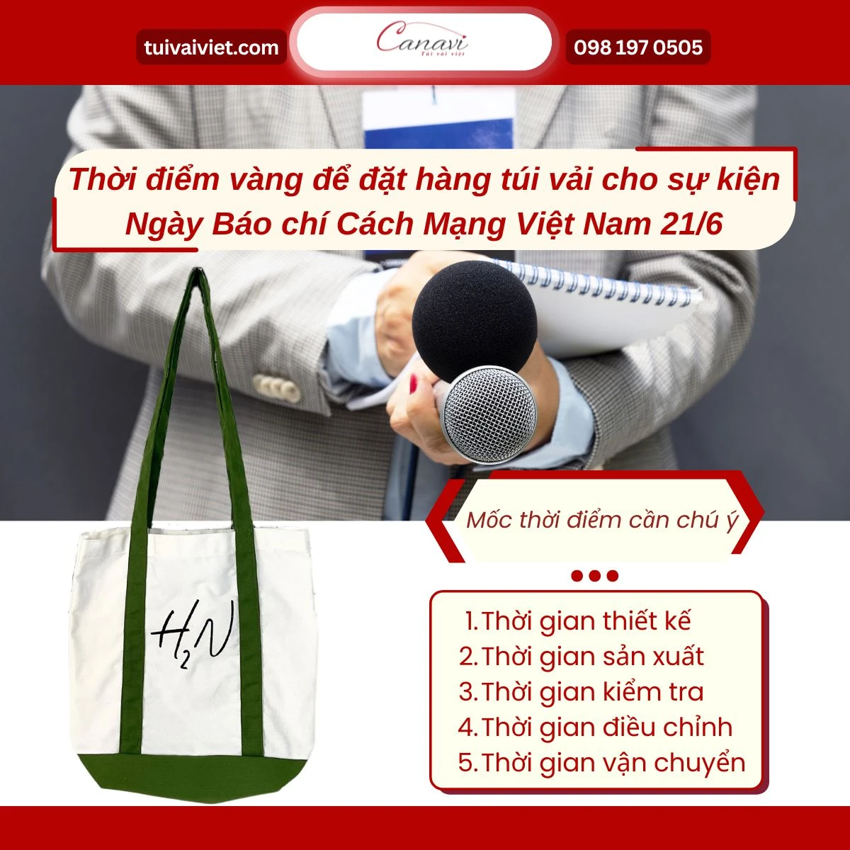 Mẫu túi phù hợp với hầu hết các đối tượng nhà báo