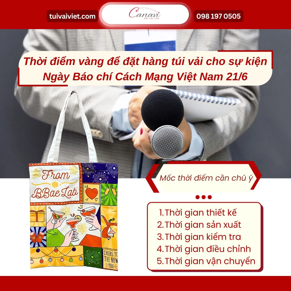 Cách lựa chọn quà tặng túi vải phù hợp cho đối tượng nhà báo trẻ