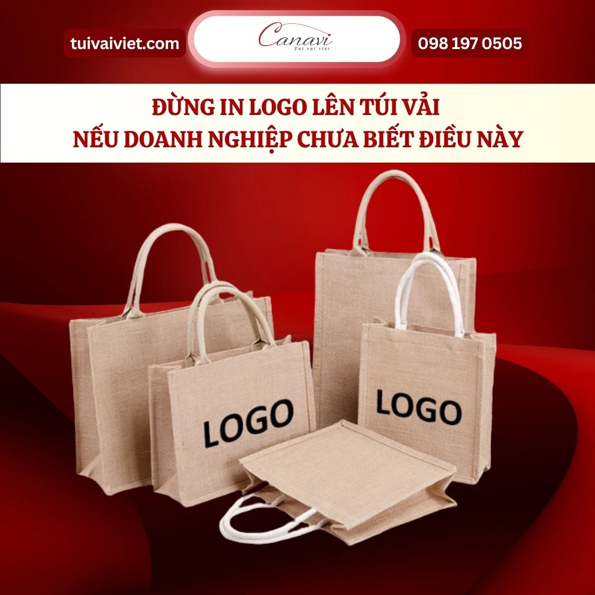Tại sao túi vải in logo lại trở thành vũ khí marketing mạnh mẽ?