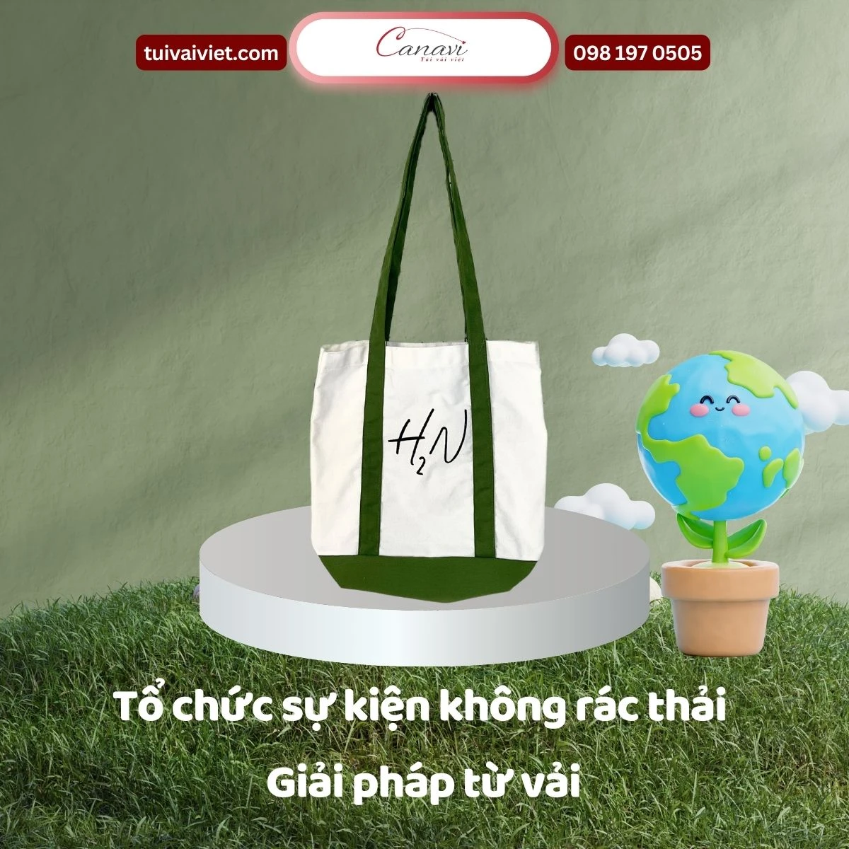 Đặt may túi vải sự kiện giá rẻ tại Xưởng sản xuất túi vải Việt Canavi