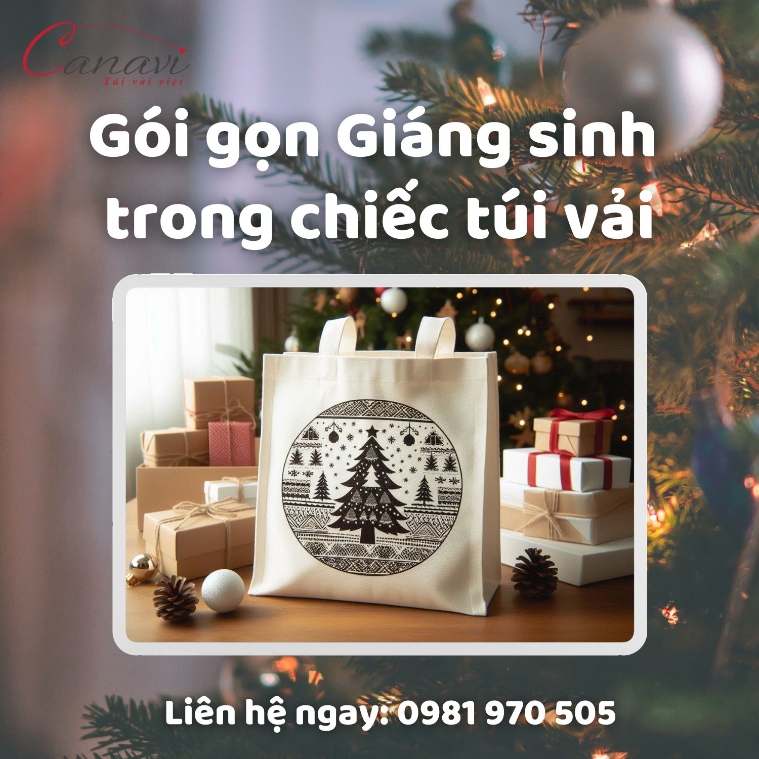 Tại sao nên chọn túi vải Giáng sinh?