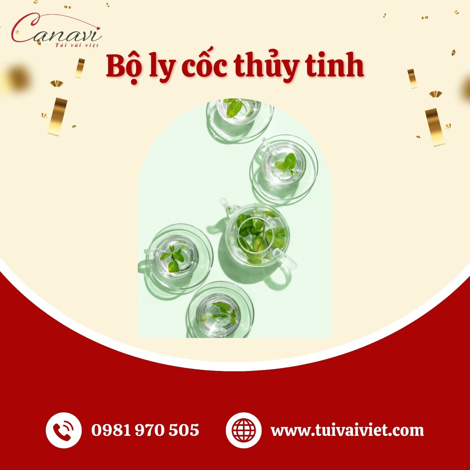 Gợi ý 4 quà tặng doanh nhân ý nghĩa: Bộ cốc thủy tinh