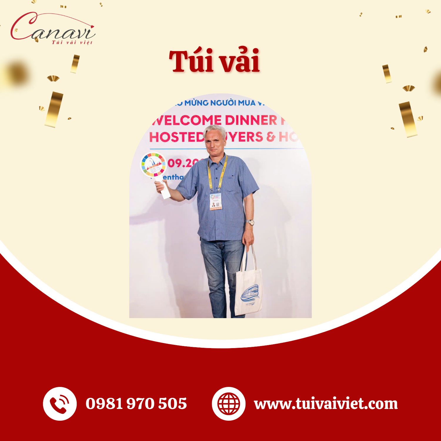 Gợi ý 4 quà tặng doanh nhân ý nghĩa: Túi vải tri ân