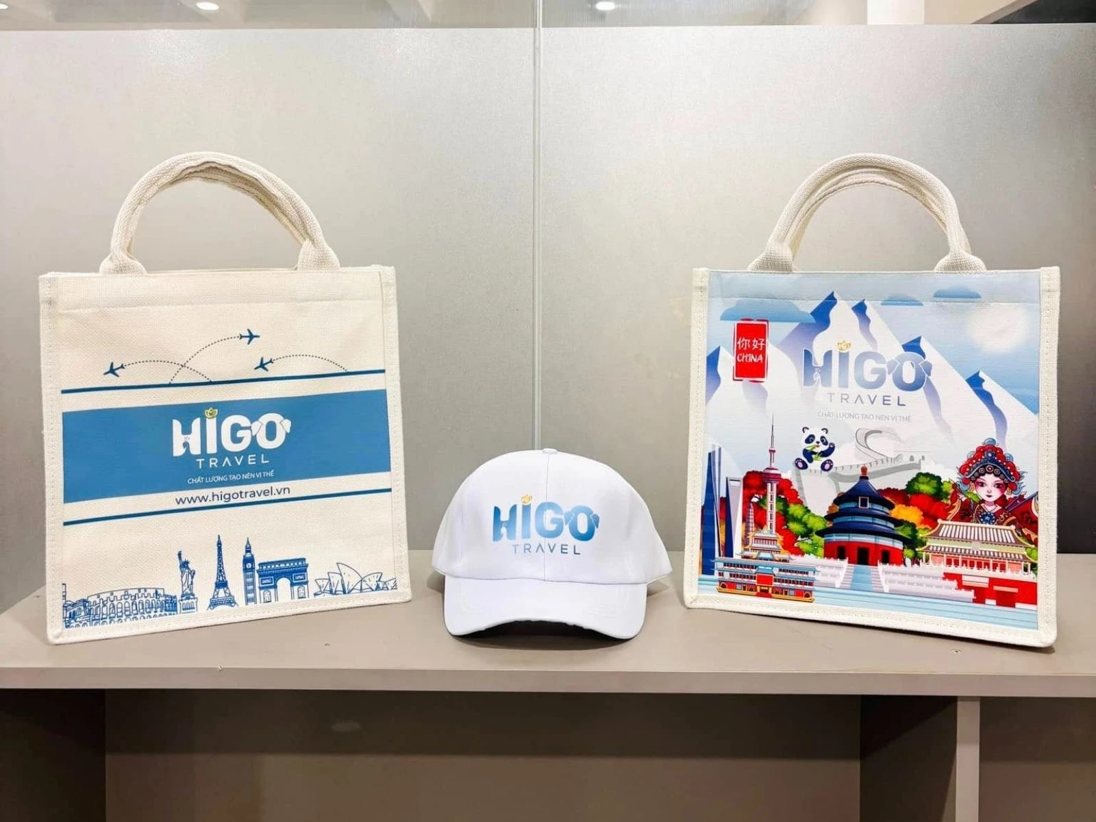 Higo Travel may in túi vải đay theo yêu cầu