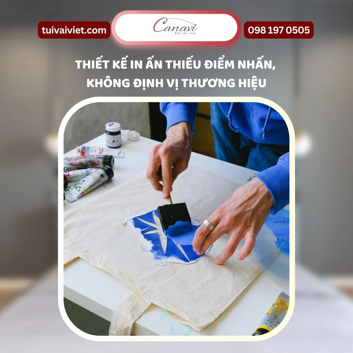 in ấn túi vải bố thiếu điểm nhấn