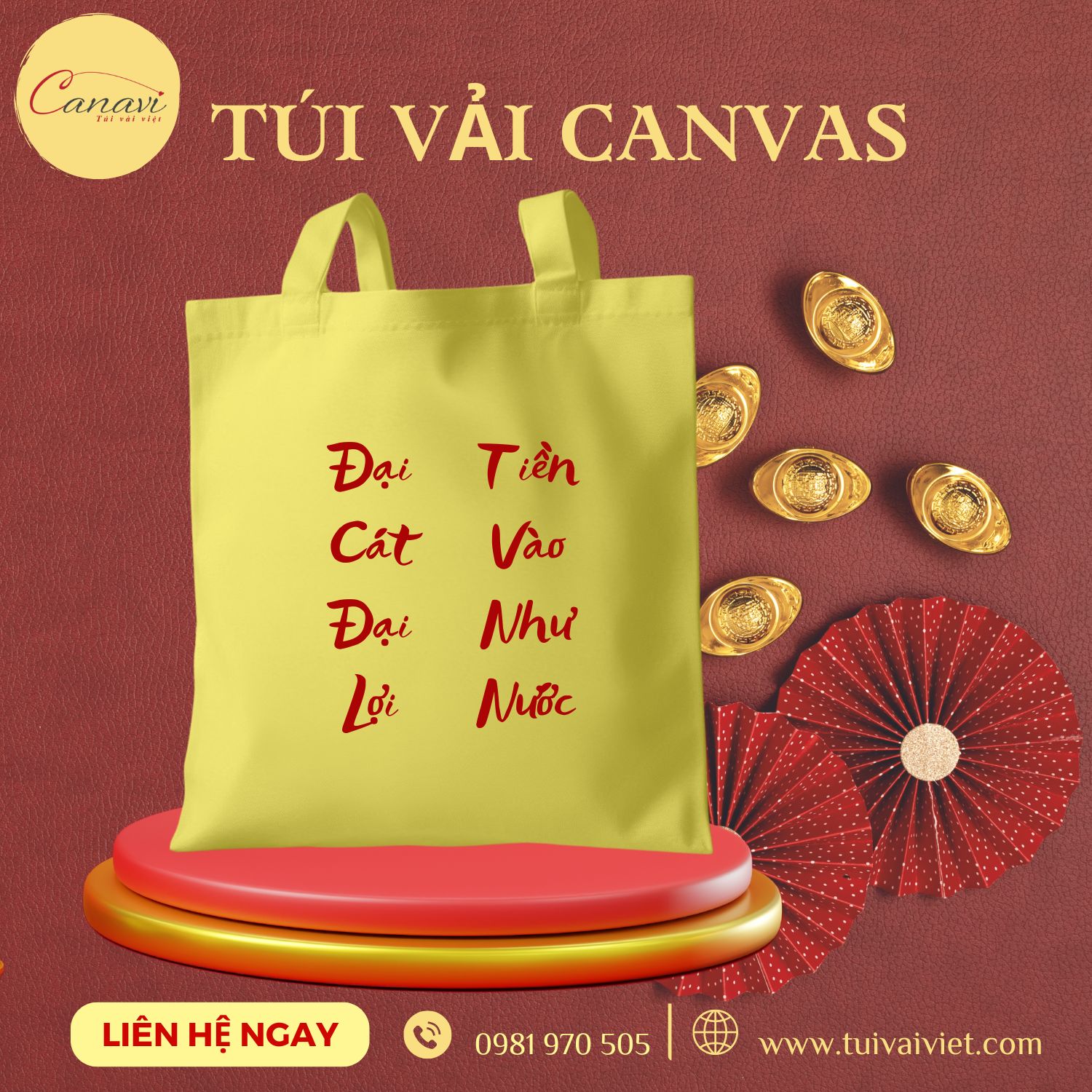 Ứng dụng đa dạng của túi vải canvas