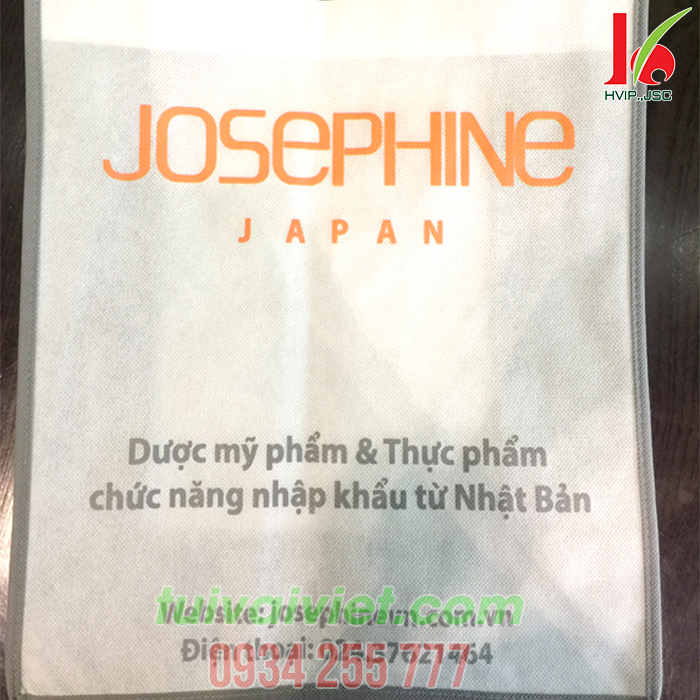 Túi vải không dệt may gia công Josephine TVV004
