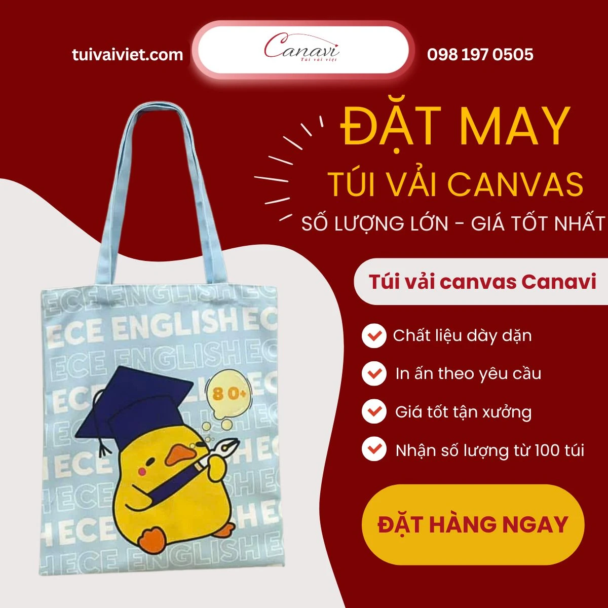 Cách tối ưu hóa chi phí khi mua túi vải canvas số lượng lớn