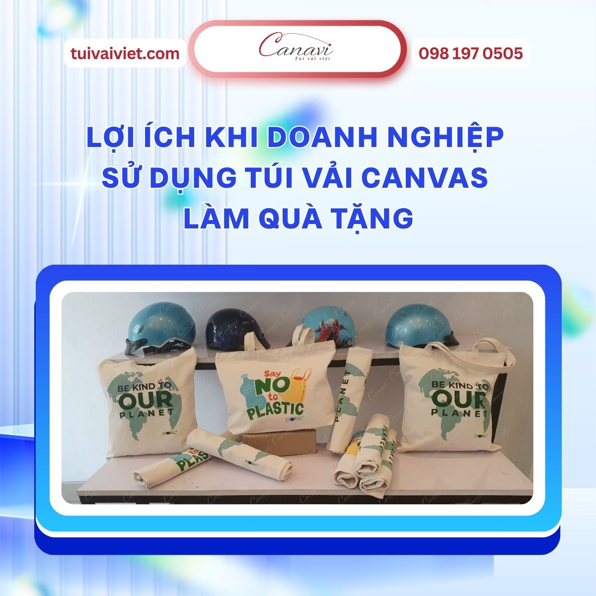 Lợi ích khi doanh nghiệp sử dụng túi vải canvas làm quà tặng