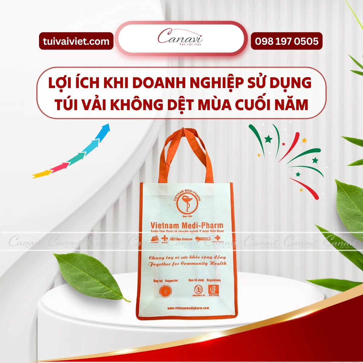 Lợi ích khi doanh nghiệp sử dụng túi vải không dệt mùa cuối năm