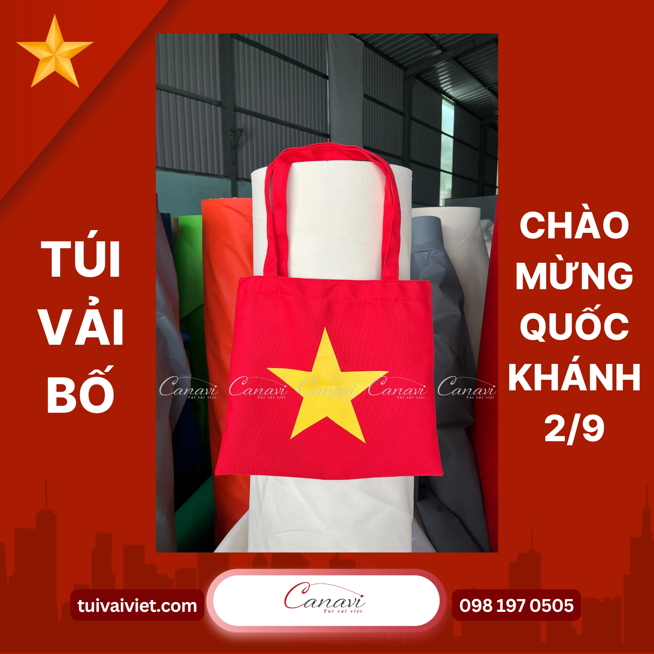 may-tui-vai-bo-so-luong-lon-cho-su-kien-dieu-binh-2-9-tai-ha-noi