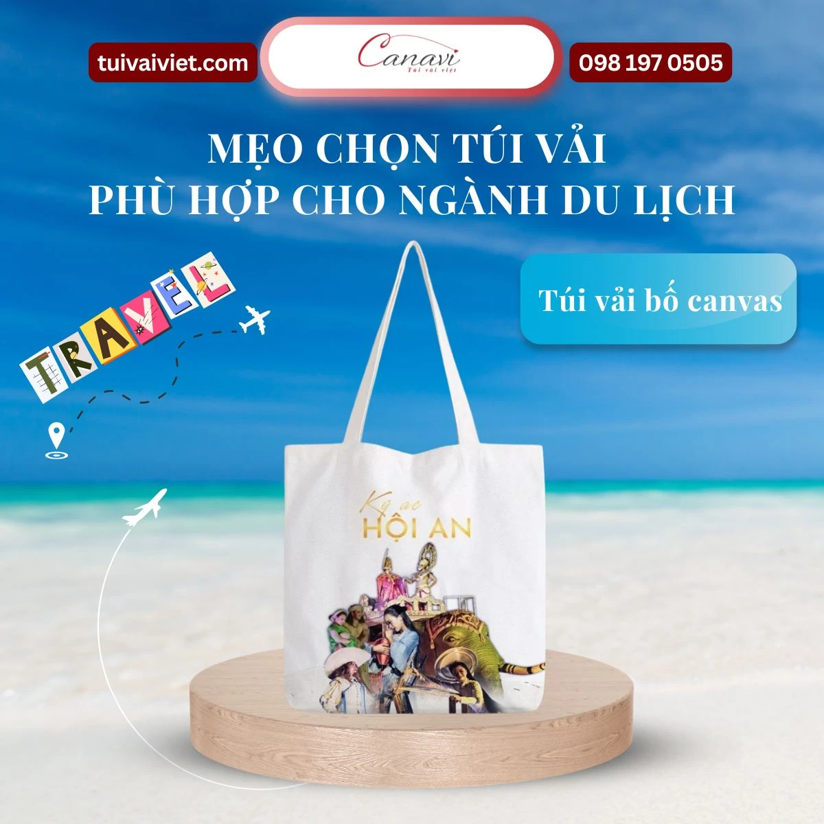 Túi vải bố canvas - Sự lựa chọn linh hoạt cho mọi đối tượng