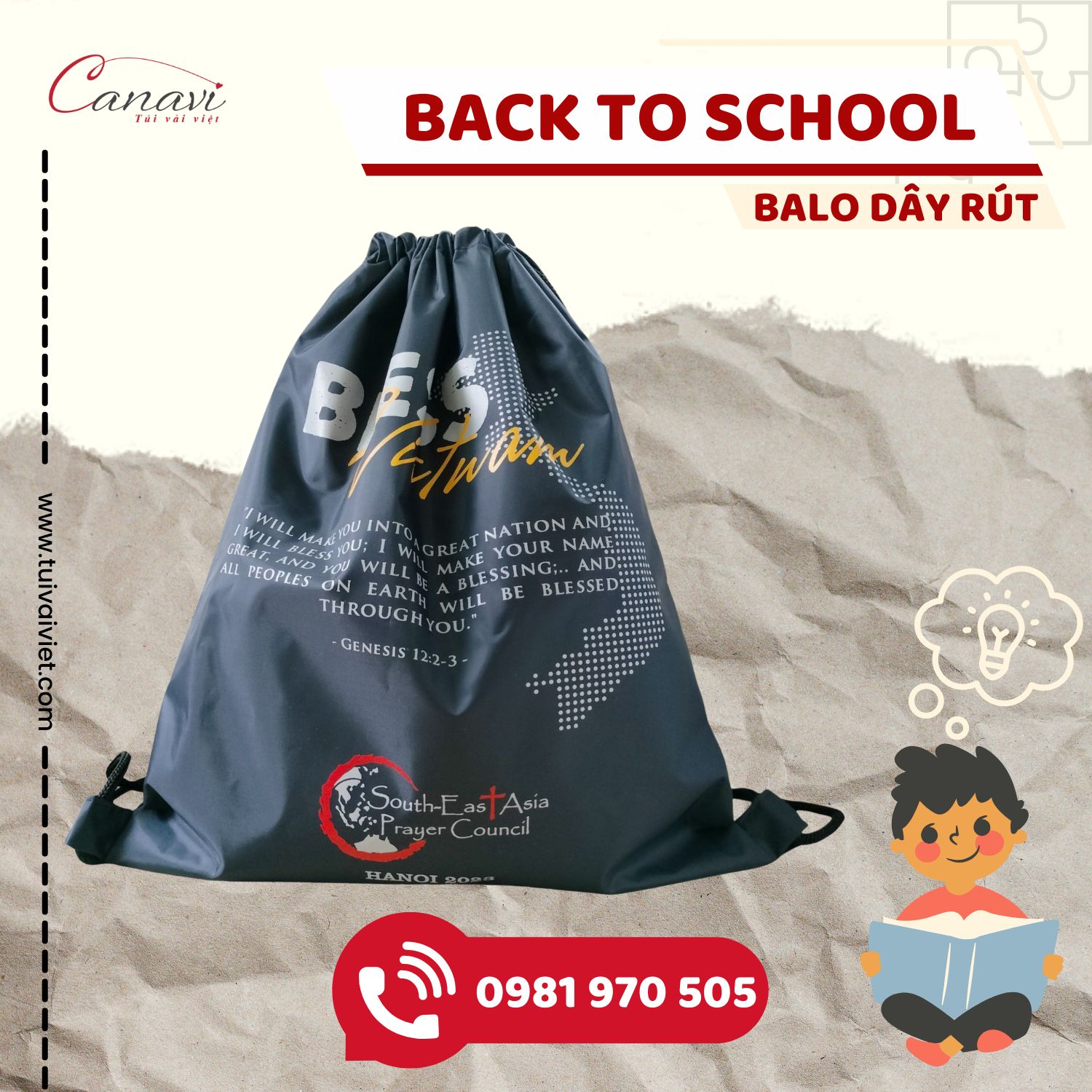 2 loại balo dây rút phổ biến