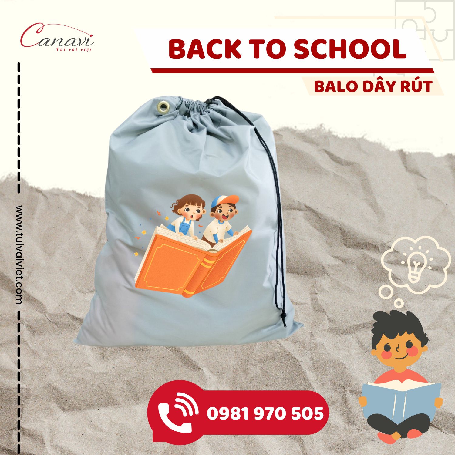 Các tính năng nổi bật của balo dây rút trong mùa tựu trường