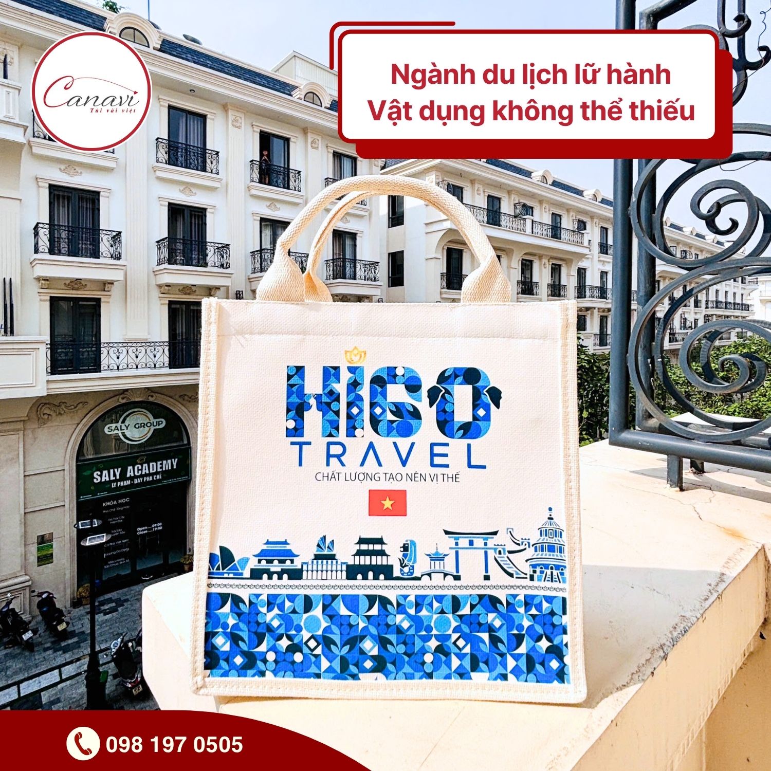 Ngành du lịch lữ hành - Túi vải là vật dụng không thể thiếu