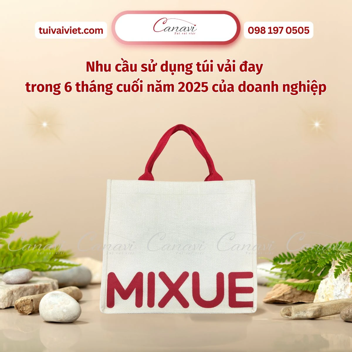 Nhu cầu sử dụng túi vải đay trong 6 tháng cuối năm 2025 của doanh nghiệp