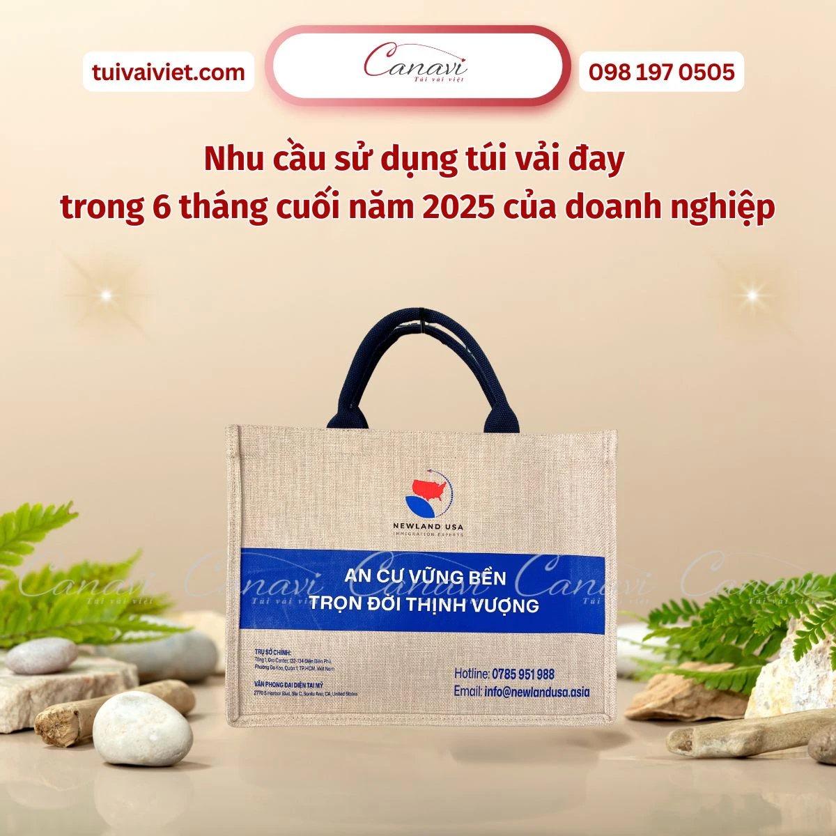 Xu hướng của túi vải đay trong 6 tháng cuối năm