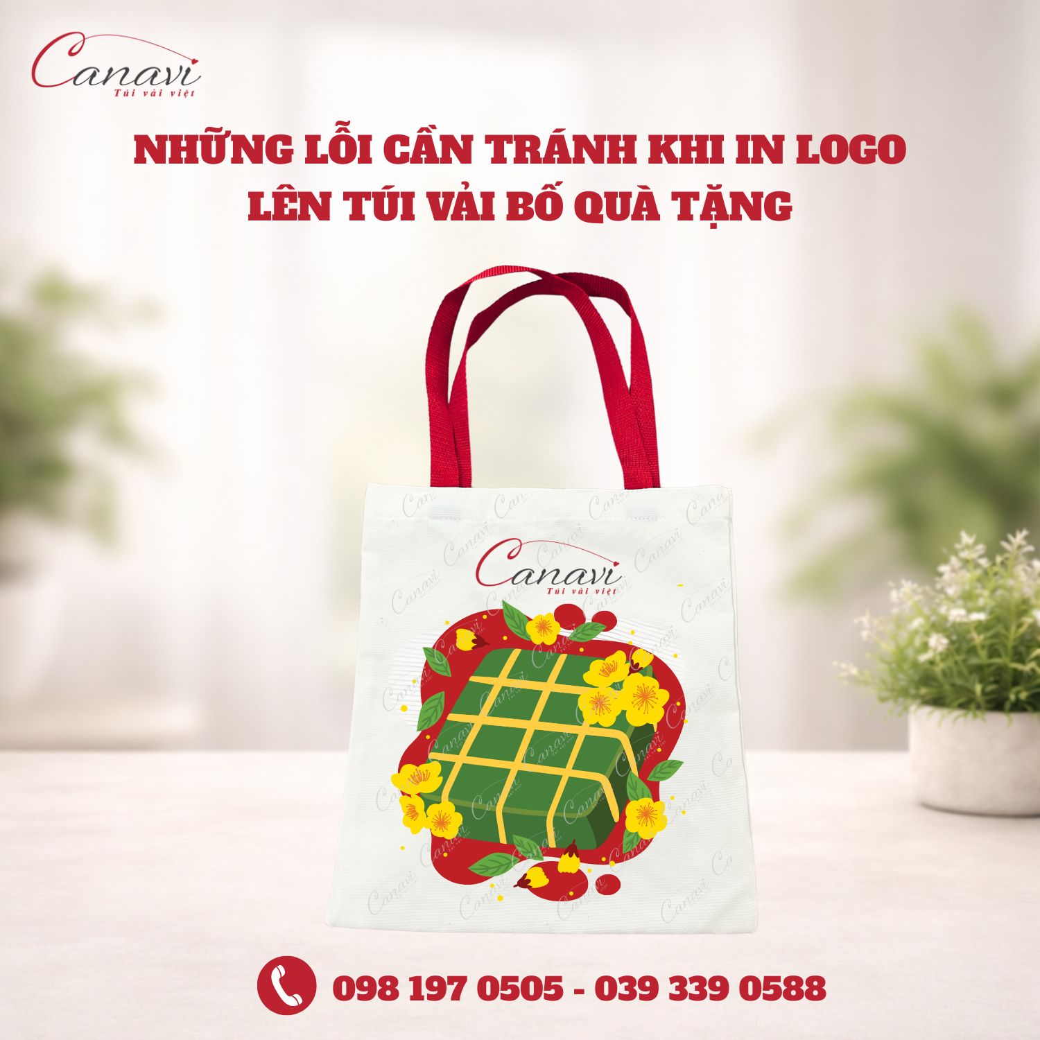 Những lỗi cần tránh khi in logo lên túi vải bố quà tặng