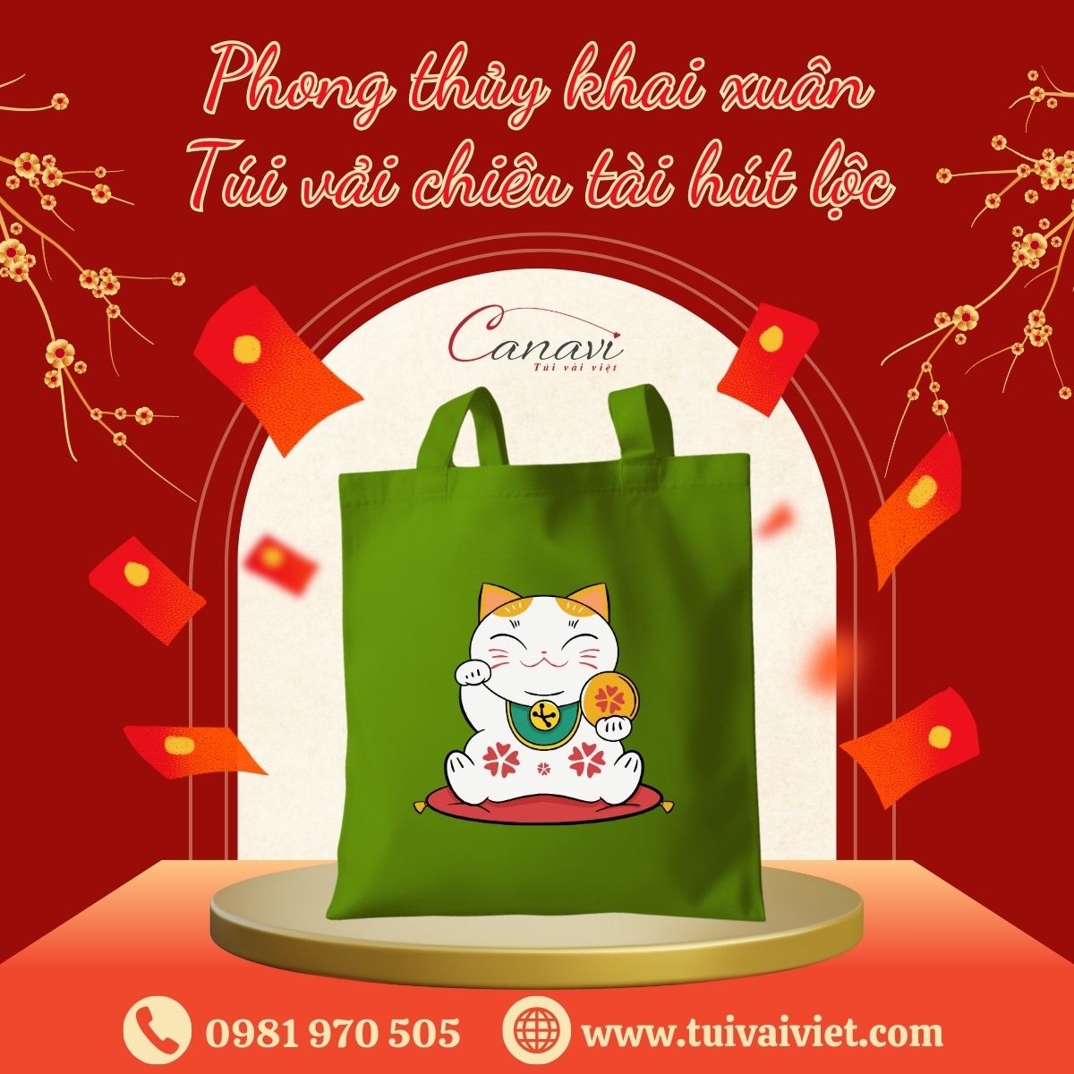 Lý do túi vải canvas là sản phẩm phong thủy hoàn hảo